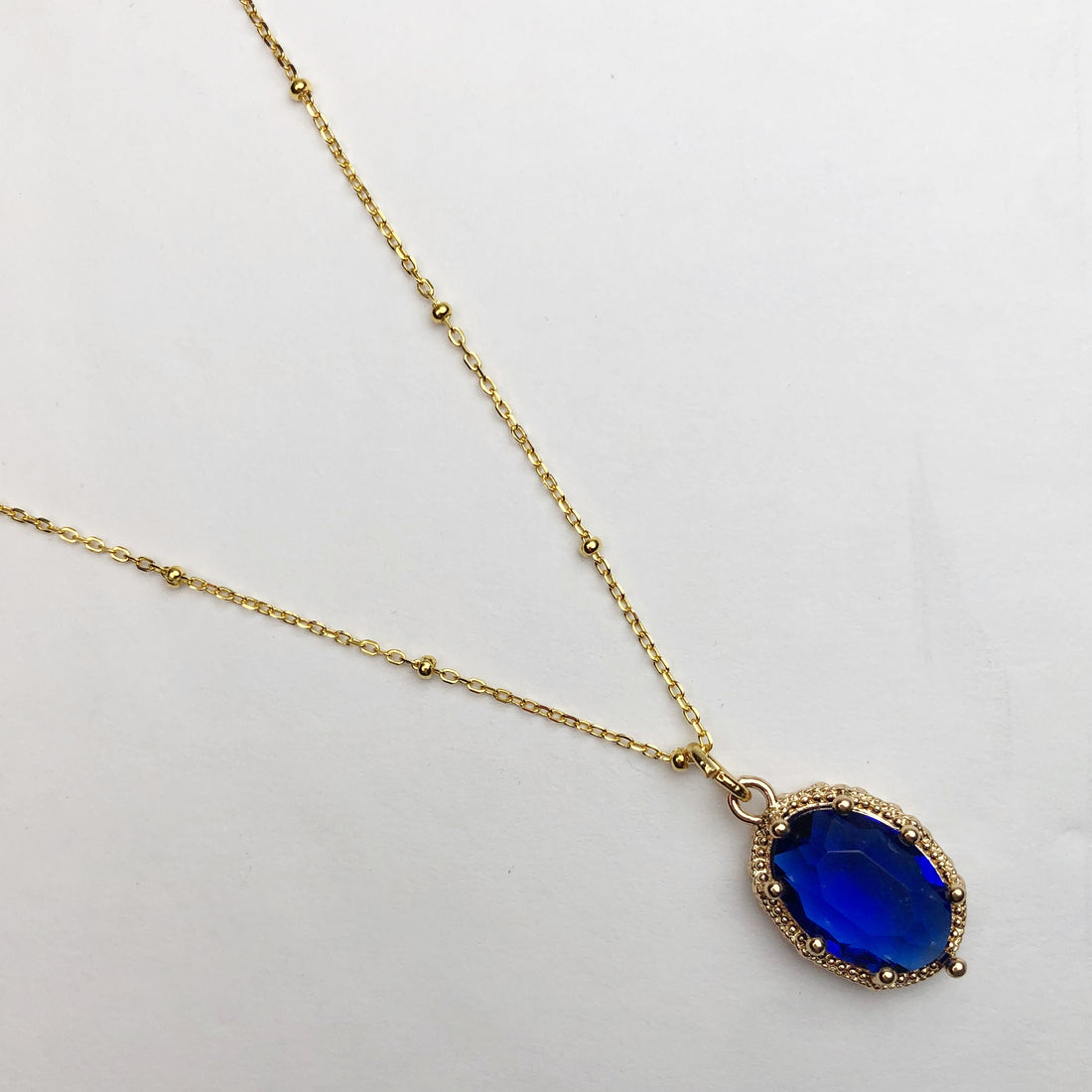 Sapphire Hidden Gem Necklace