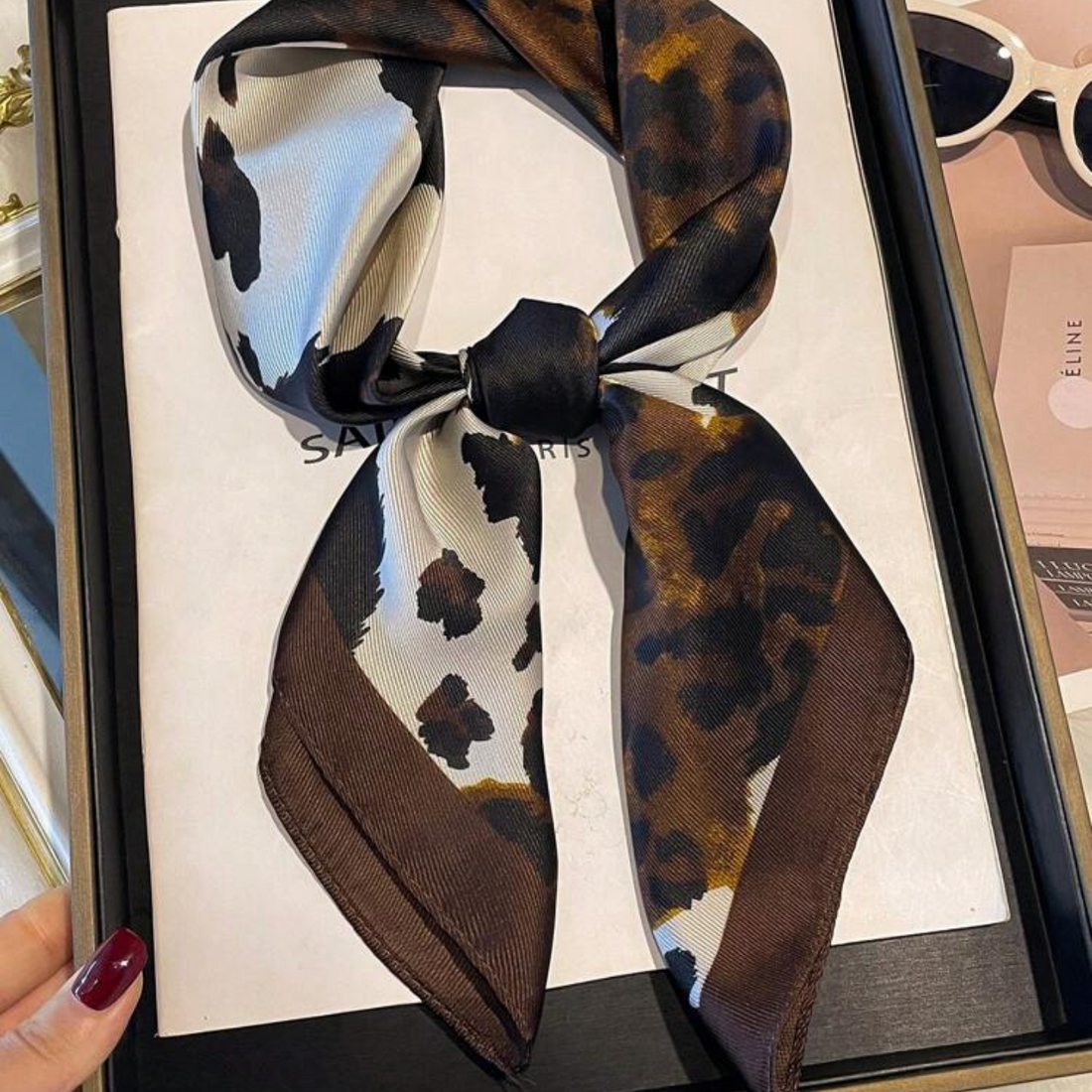 Wild Mocha Petite Foulard