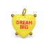 Yellow "Dream Big" Pendant studio photo