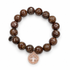 Cola Brown Jasper with Pavé Rose Gold Signature Logo - Oriana LaMarca Designs