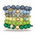 Showers Bring Flowers Armparty on white studio background