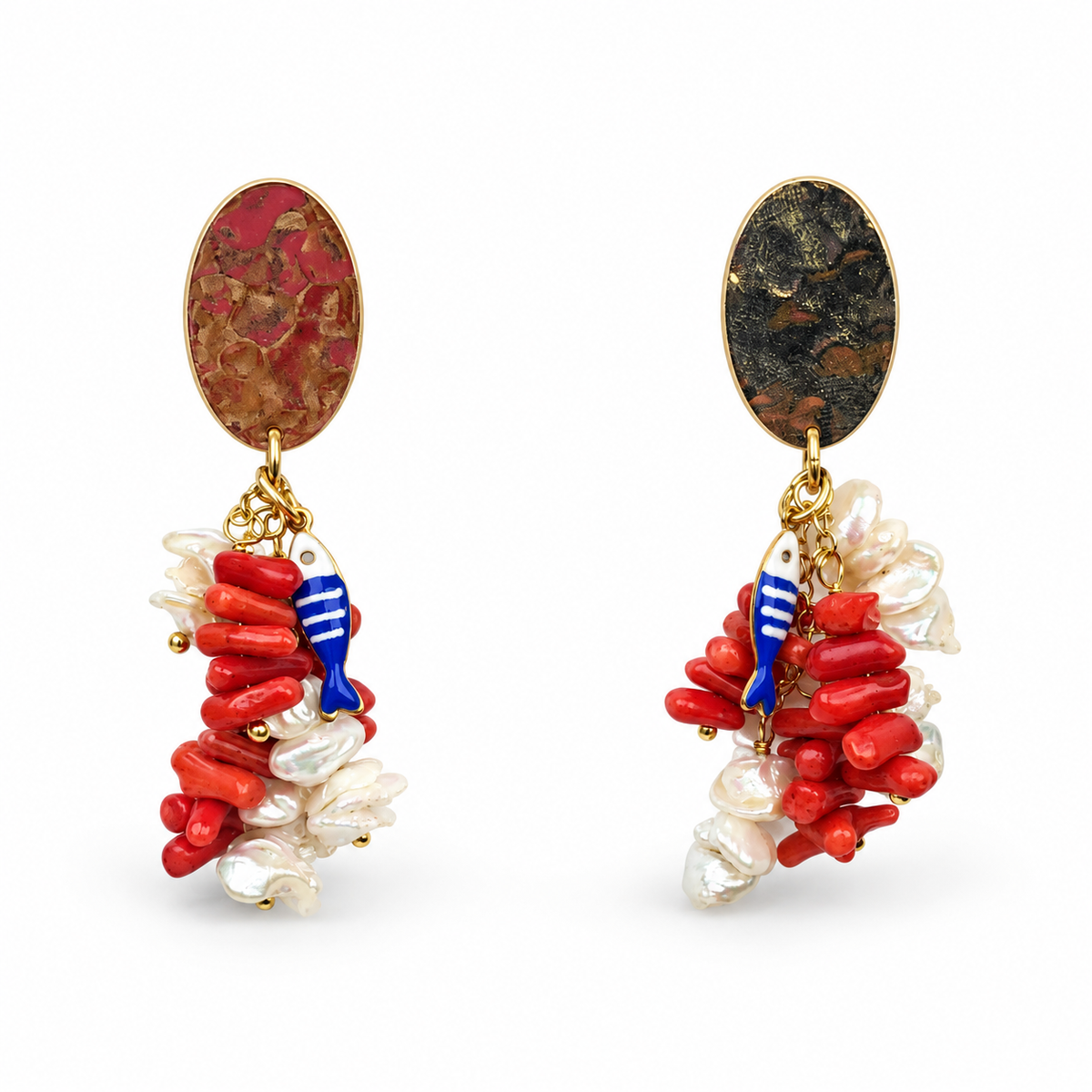 Corallo Di Mare Earrings - Oriana LaMarca Designs