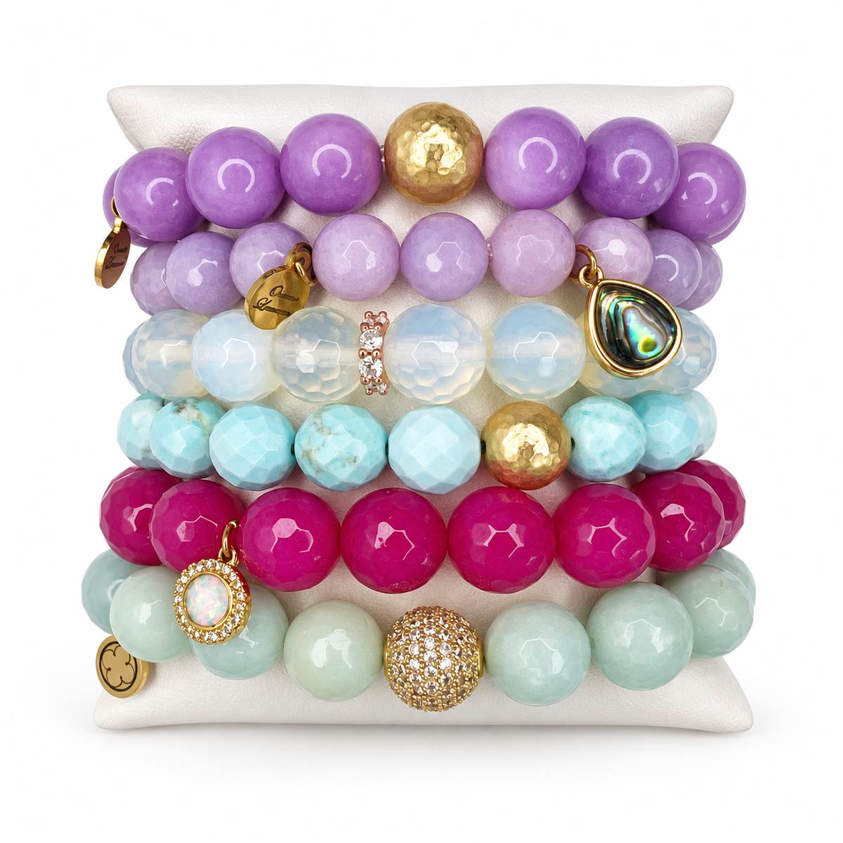 Cotton Candy Armparty on white studio background