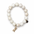 White Magnesite with Pavé Fairy Pendant - Oriana LaMarca Designs