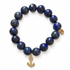 Lapis with Pavé Gold Anchor Pendant - Oriana LaMarca Designs