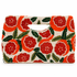 Orange Beaded Handbag on a white studio background