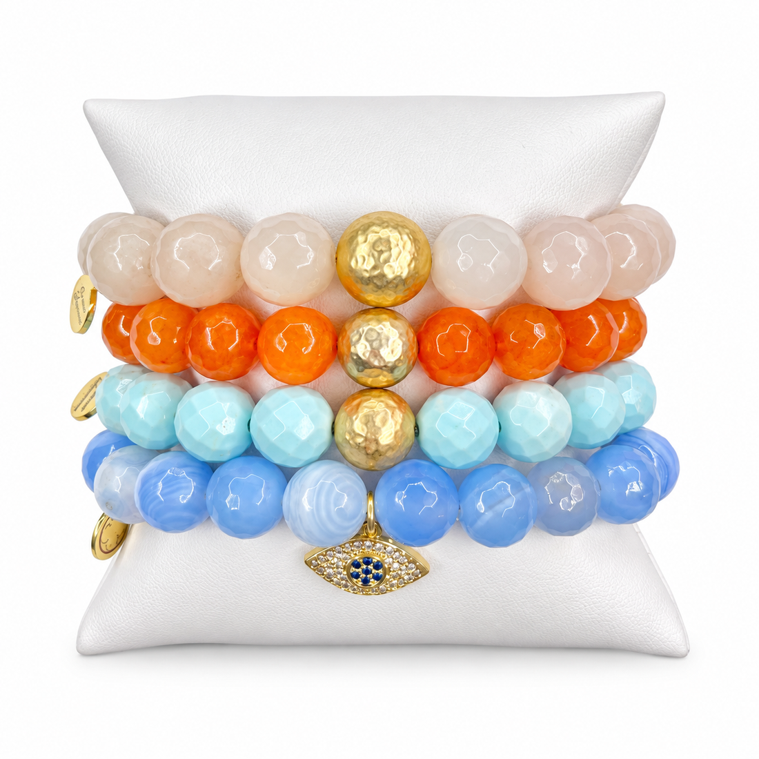 Soft Summer Day Armparty on white studio background