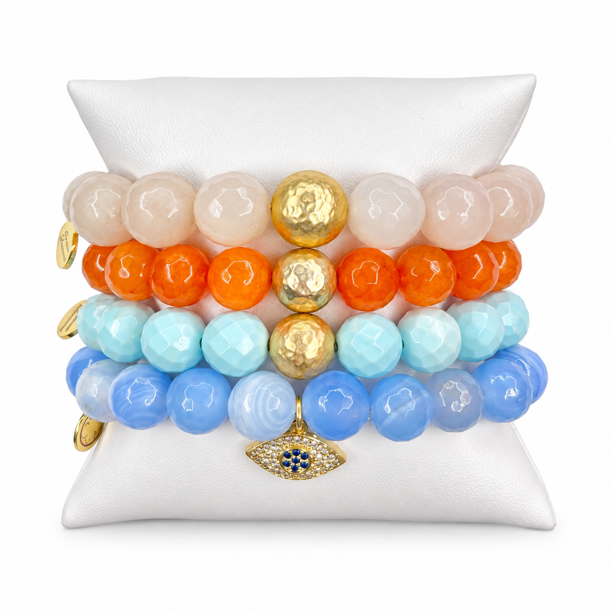 Soft Summer Day Armparty on white studio background