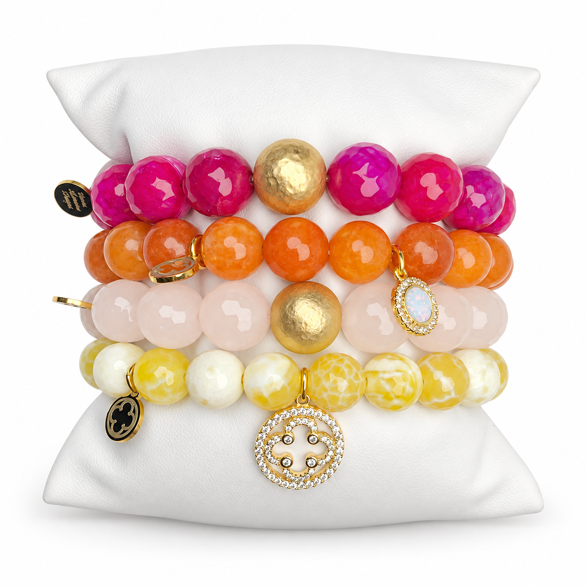 Warm Sunrise Armparty on white studio background