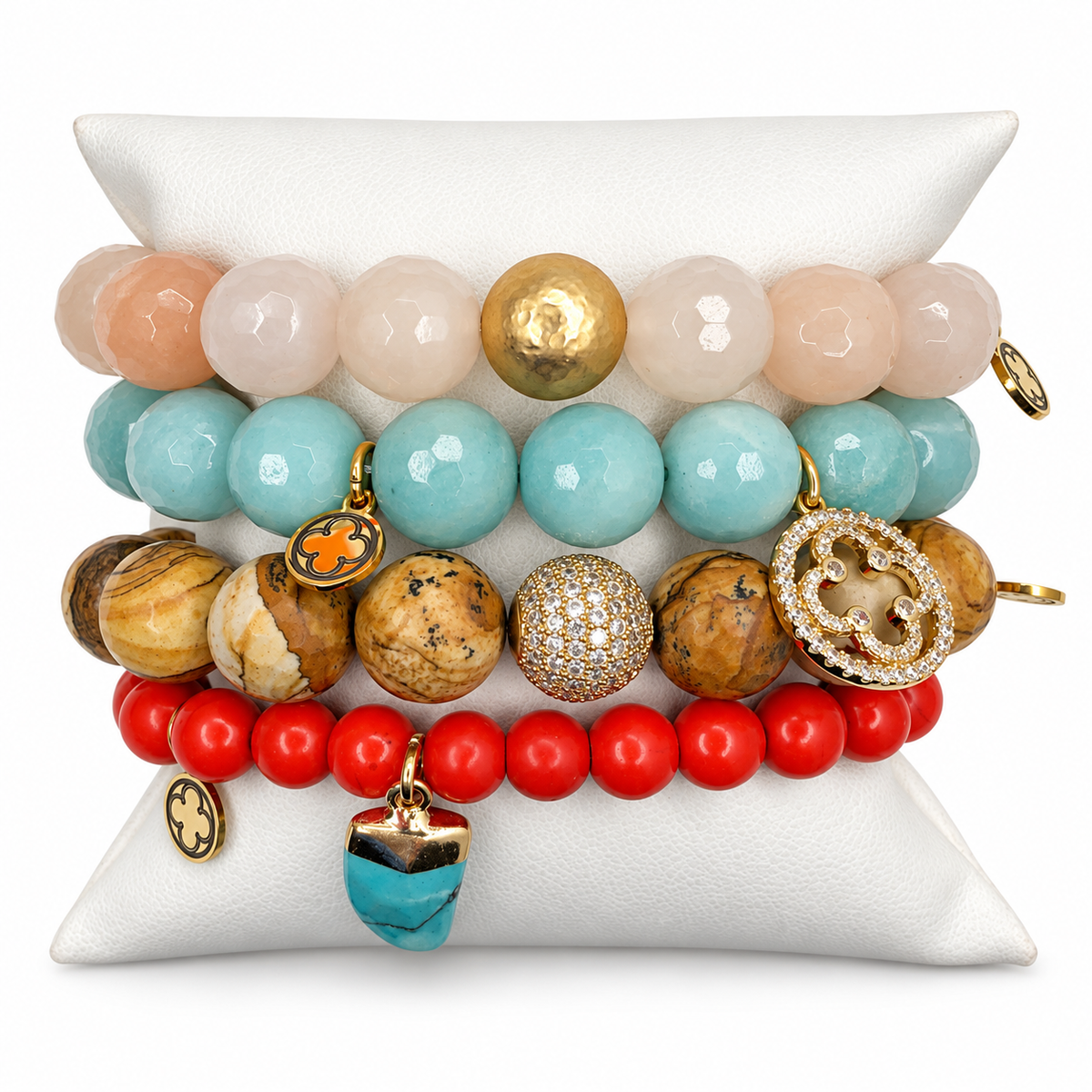 Coral Reef Armparty on white studio background