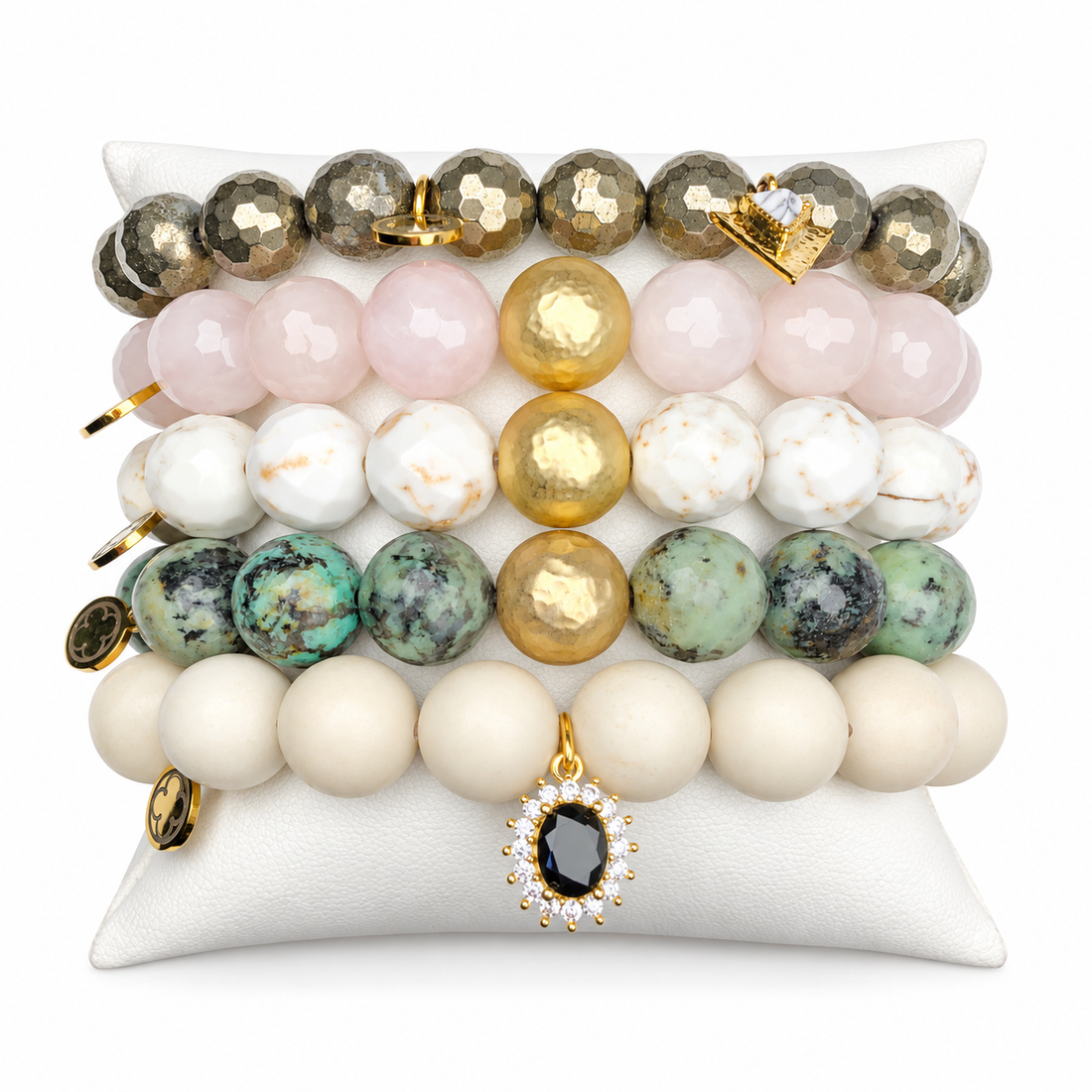 Stay Nude Armparty on white studio background