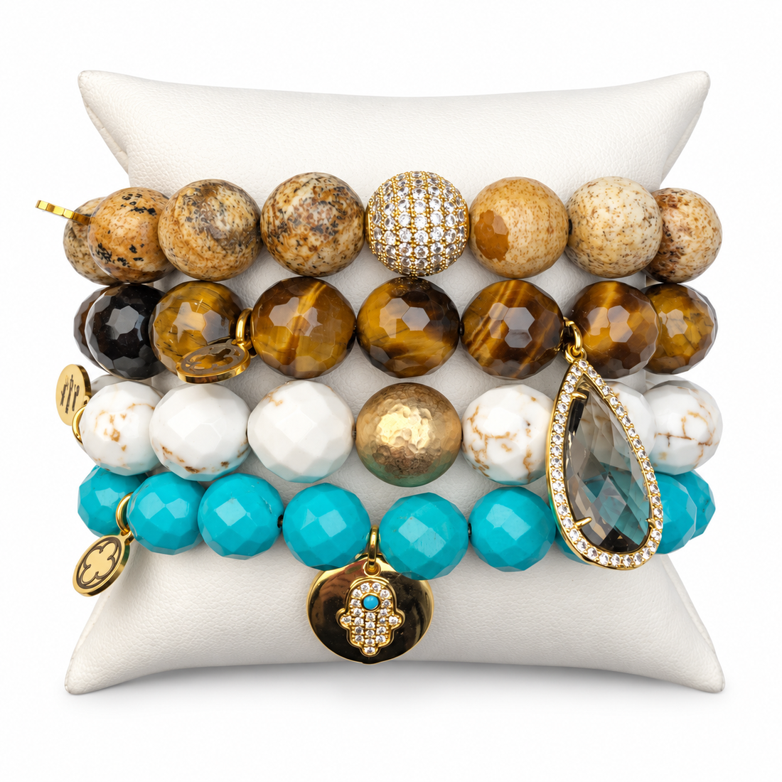 Tribal Armparty on white studio background