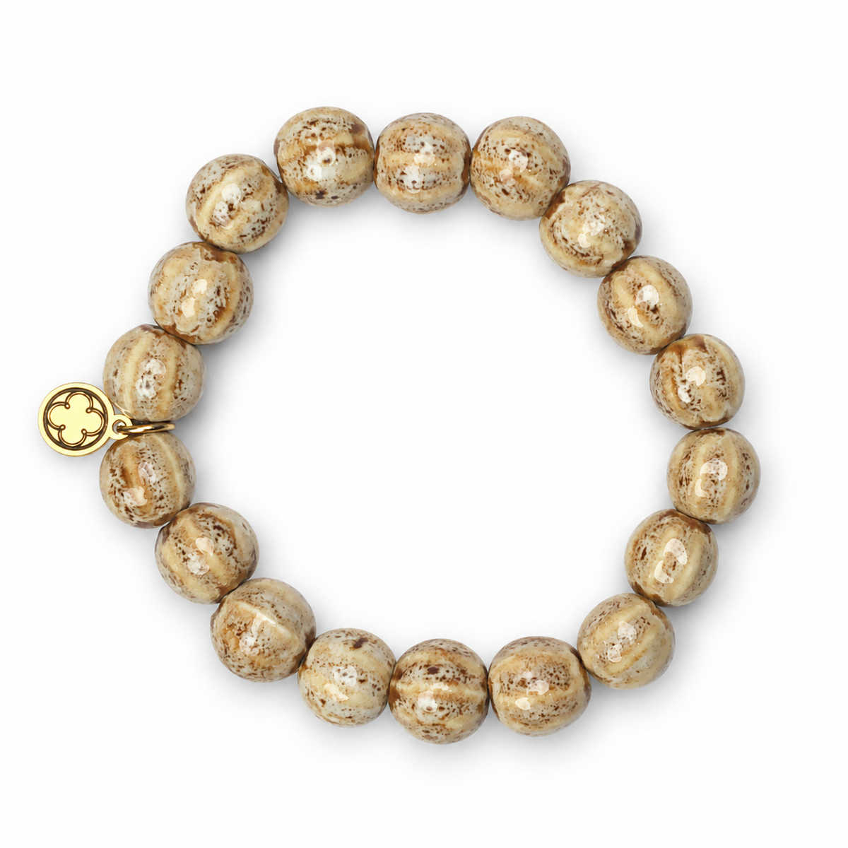 Sand Ceramic Riccio Beaded Bracelet - Oriana LaMarca Designs