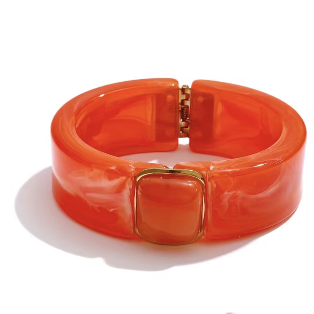 Valentina Fire Red Hinged Bangle