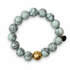 Sky Blue Howlite with Hammered Gold Accent - Oriana LaMarca Designs