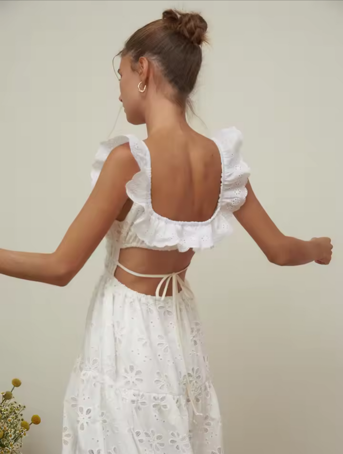 Fiore Eyelet Maxi Dress