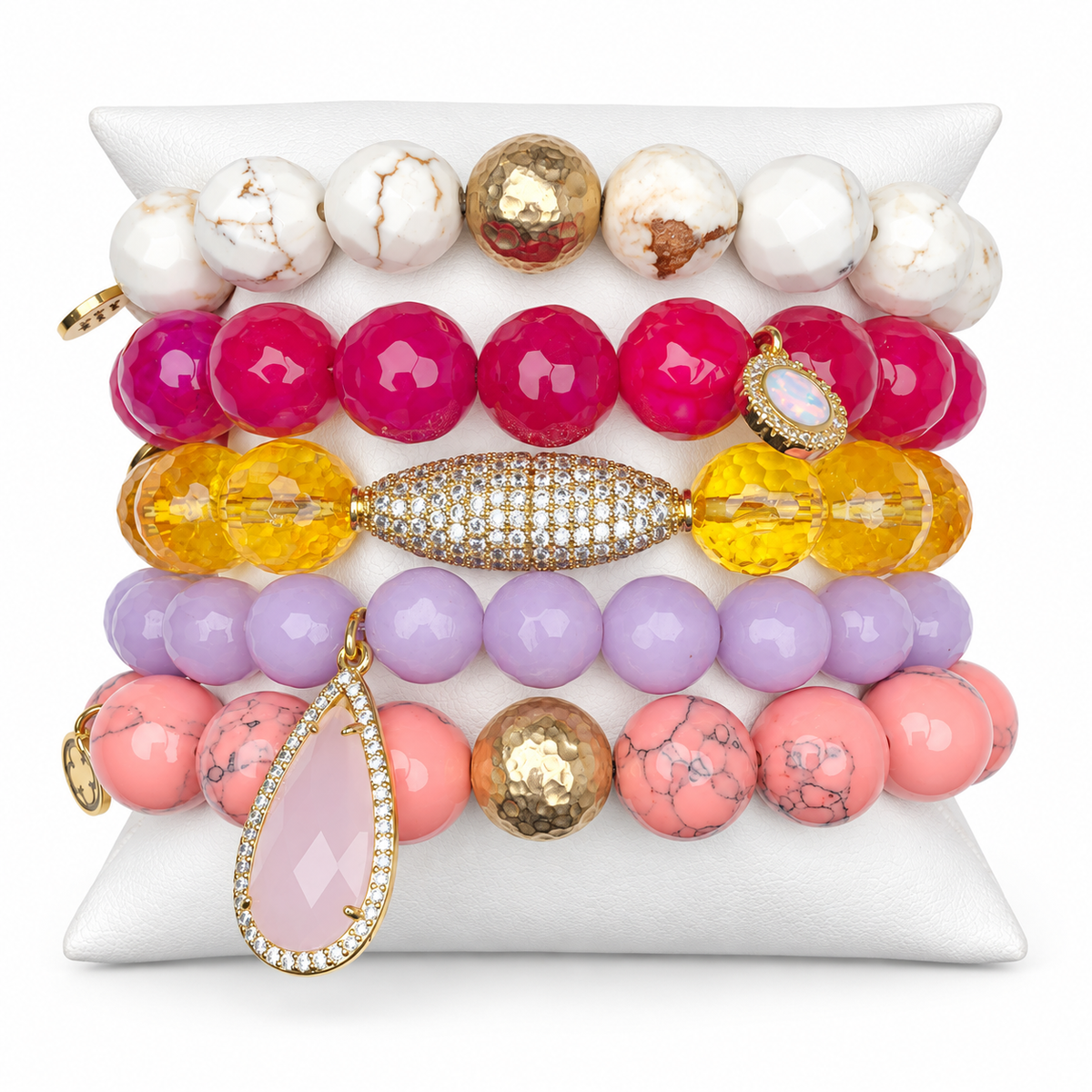 Summer Sunset Armparty on white studio background