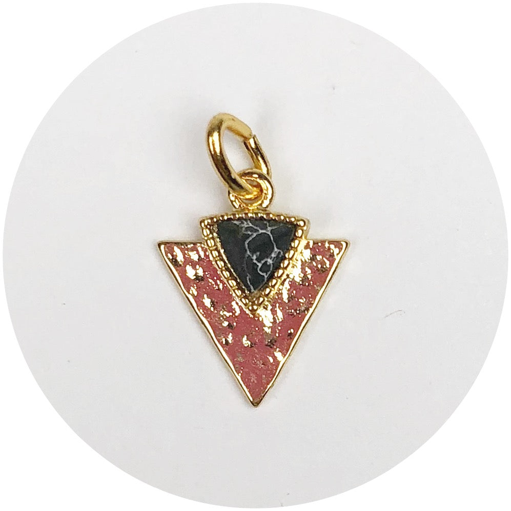 Black Howlite Dagger Pendant