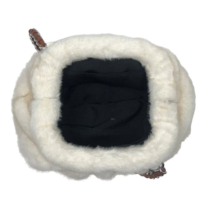 La Nuvola Beige Faux Mink Bag - Oriana Lamarca LLC