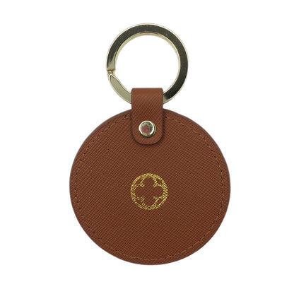 Camel Leather Key Chain