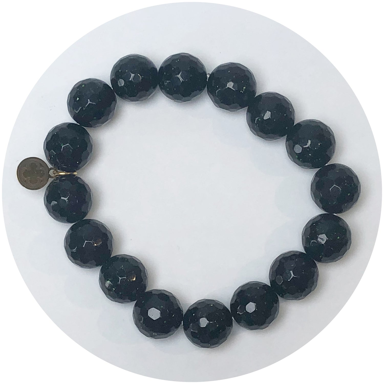 Green Goldstone Beaded Bracelet