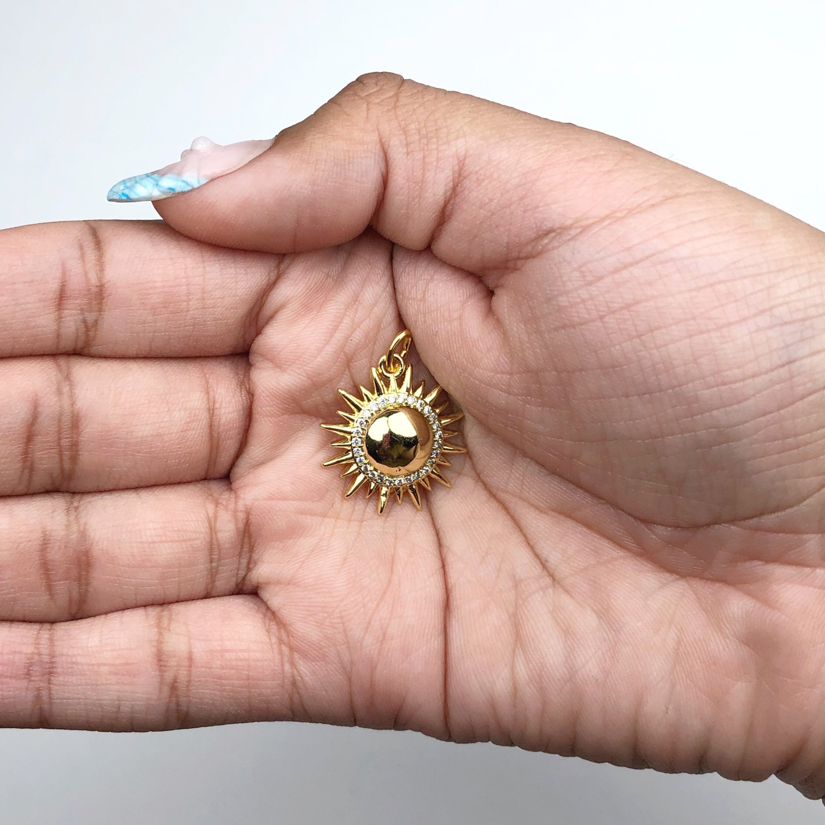 Pavé Sun Pendant