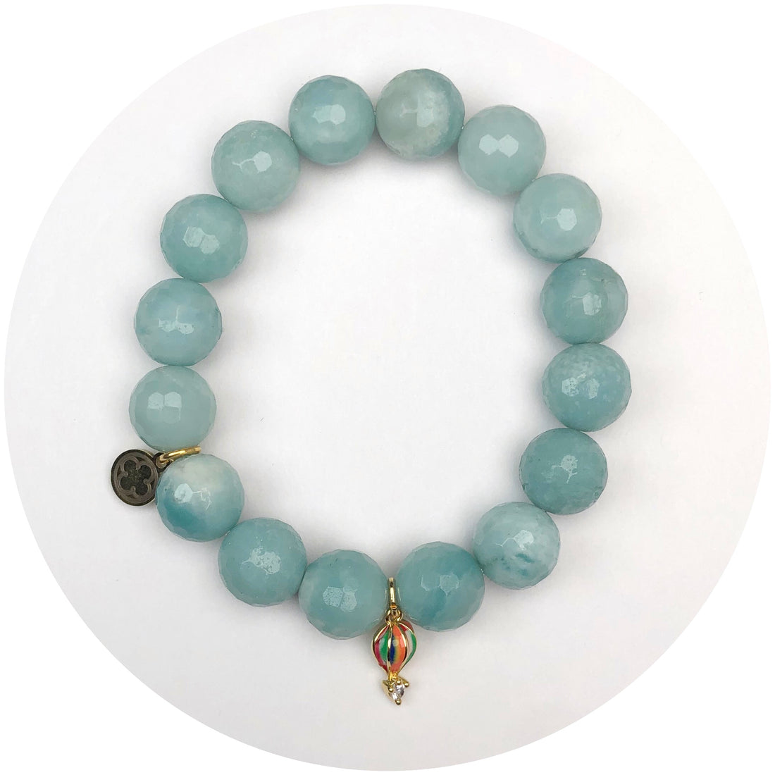 Lindo Cielo Agate with Hot Air-balloon Pendant