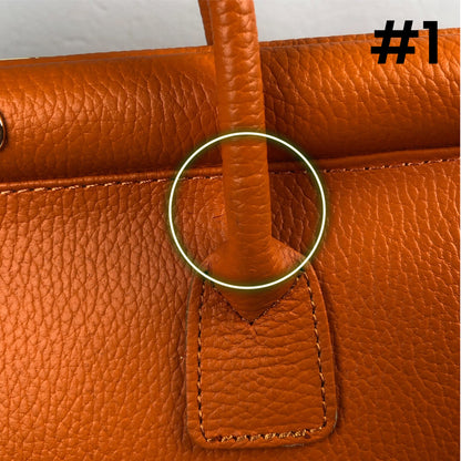 CATERINA ORANGE LEATHER BAG