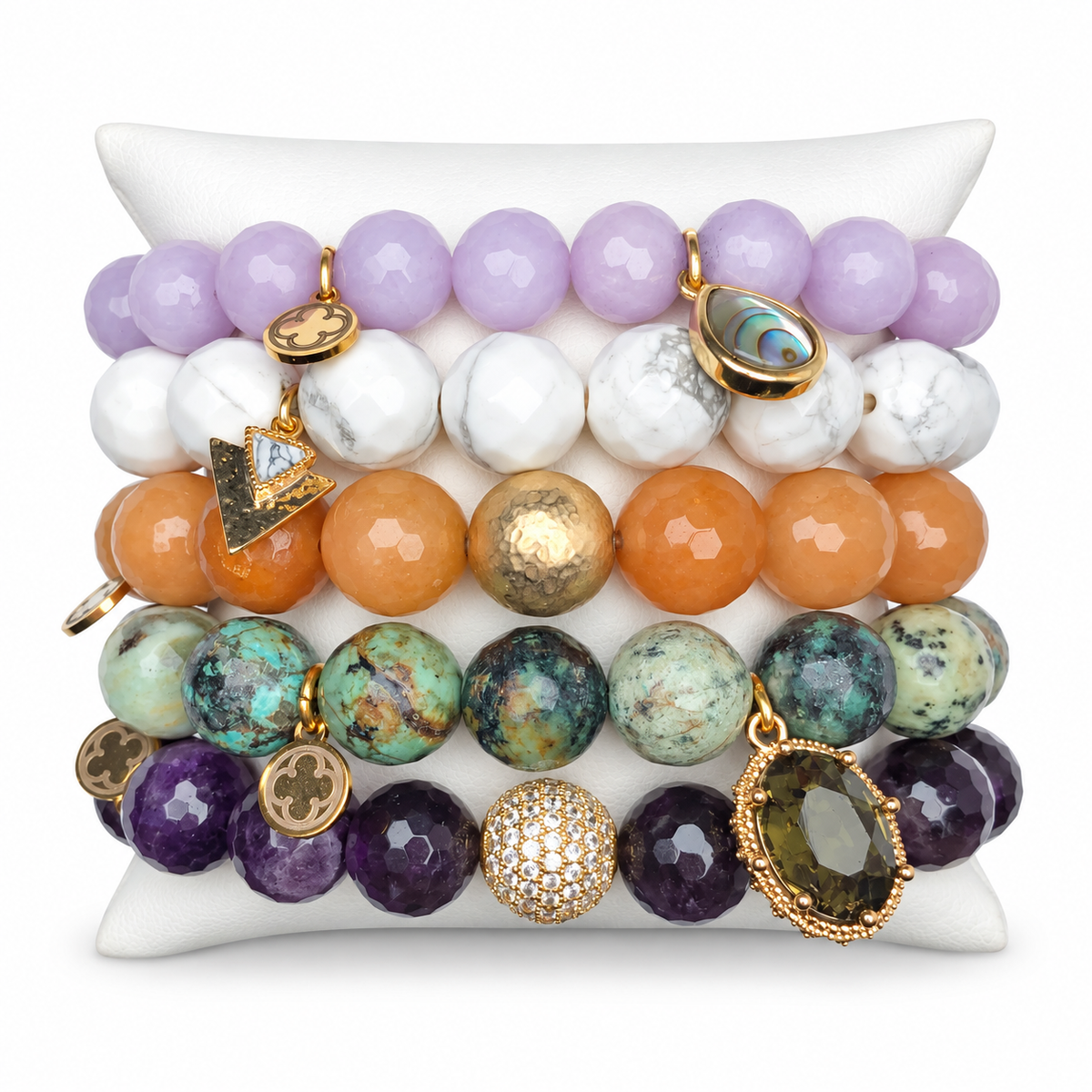 Earthy Armparty on white studio background