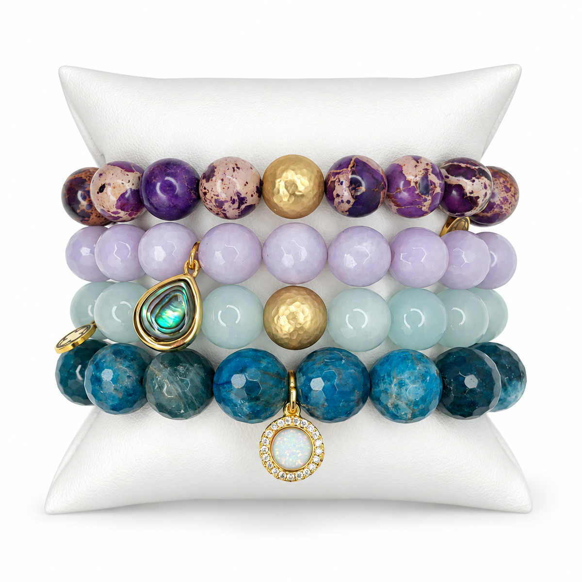 Flowing Orchid Armparty on white studio background