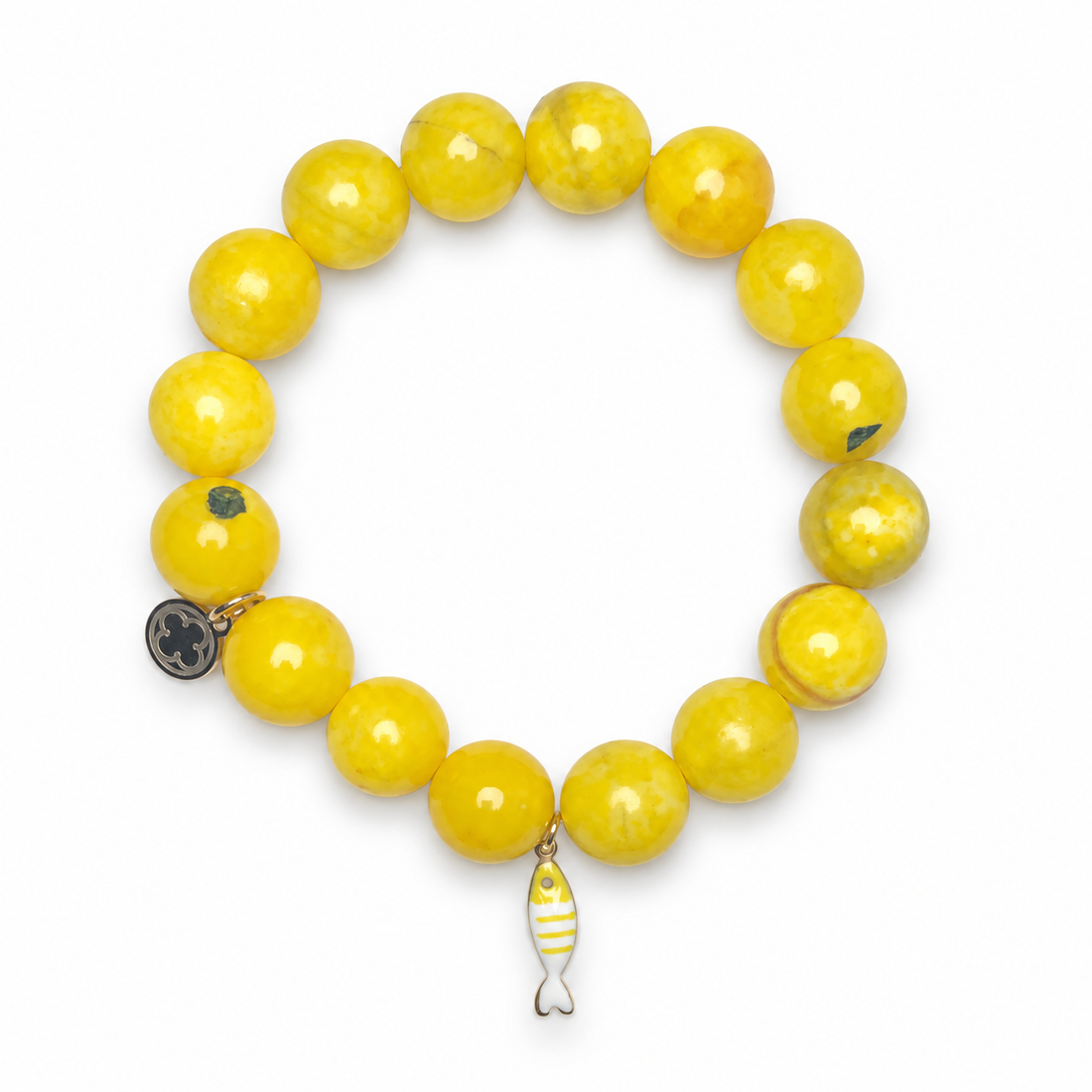 Sunny Jade with Yellow Sardine Pendant - Oriana LaMarca Designs