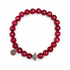 Mens Marsala Jade "St Joseph For Leonardo" with Pyrite Cross on white studio background