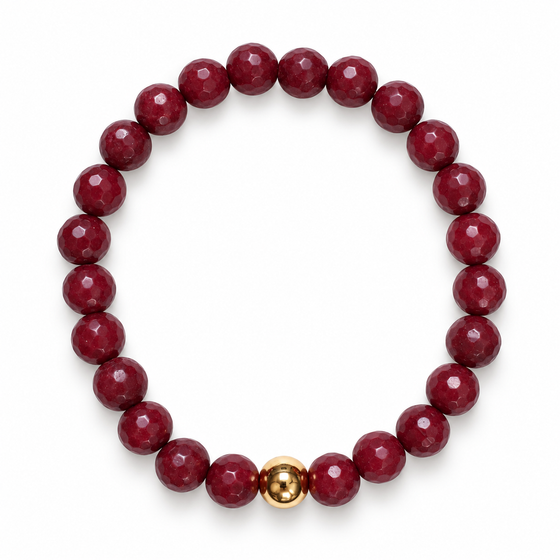 Mens Marsala Jade with Gold Accent on white studio background