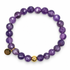 Mens Amethyst with Gold Accent on white studio background