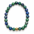 Mens Azurite with Gold Accent on white studio background