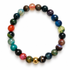 Mens Multicolor Agate with Gold Accent on white studio background