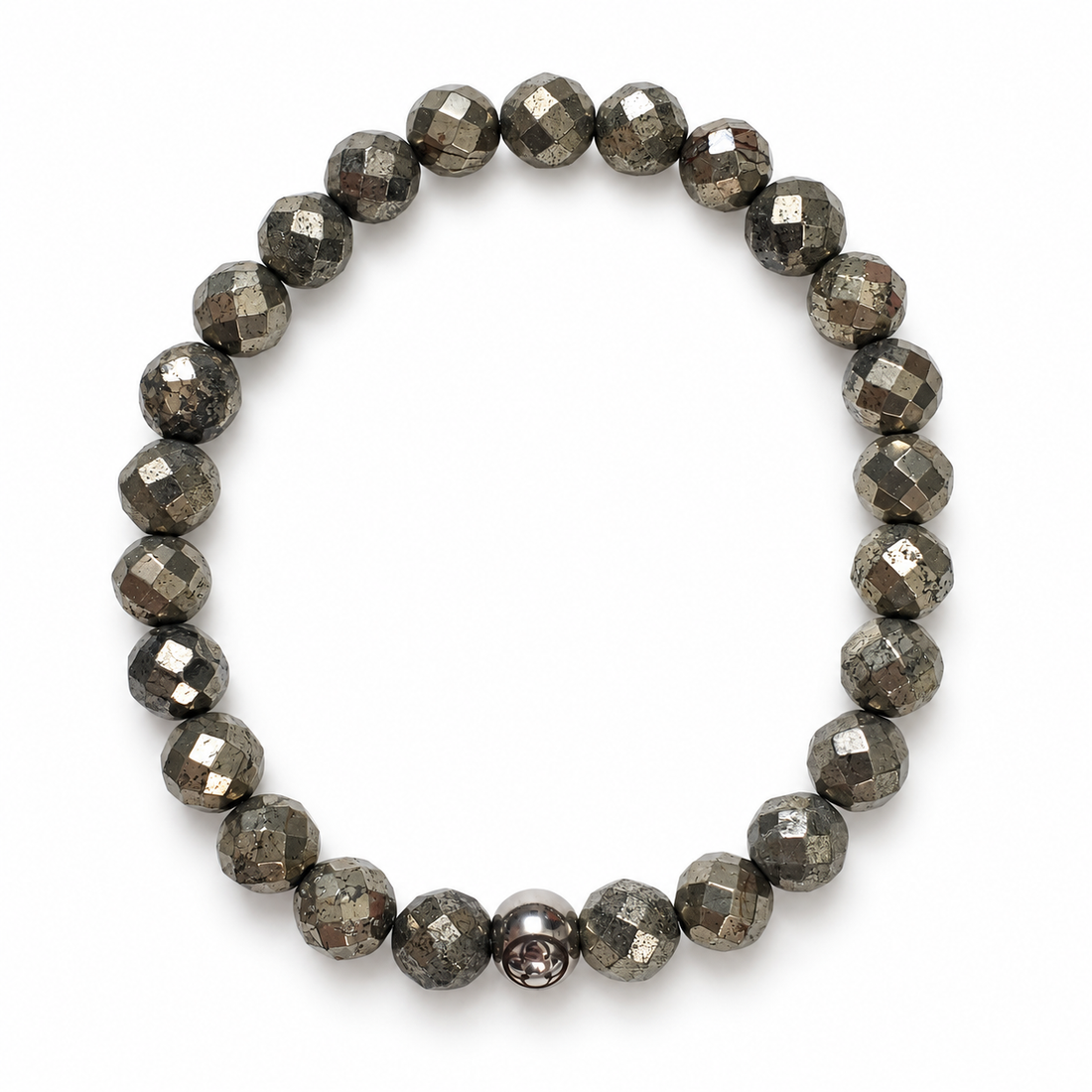 Mens Pyrite with Silver Accent on white studio background