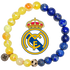 Real Madrid Mens Yellow Agate and Lapis with Pavé Soccer Ball with preserved team logo on transparent background