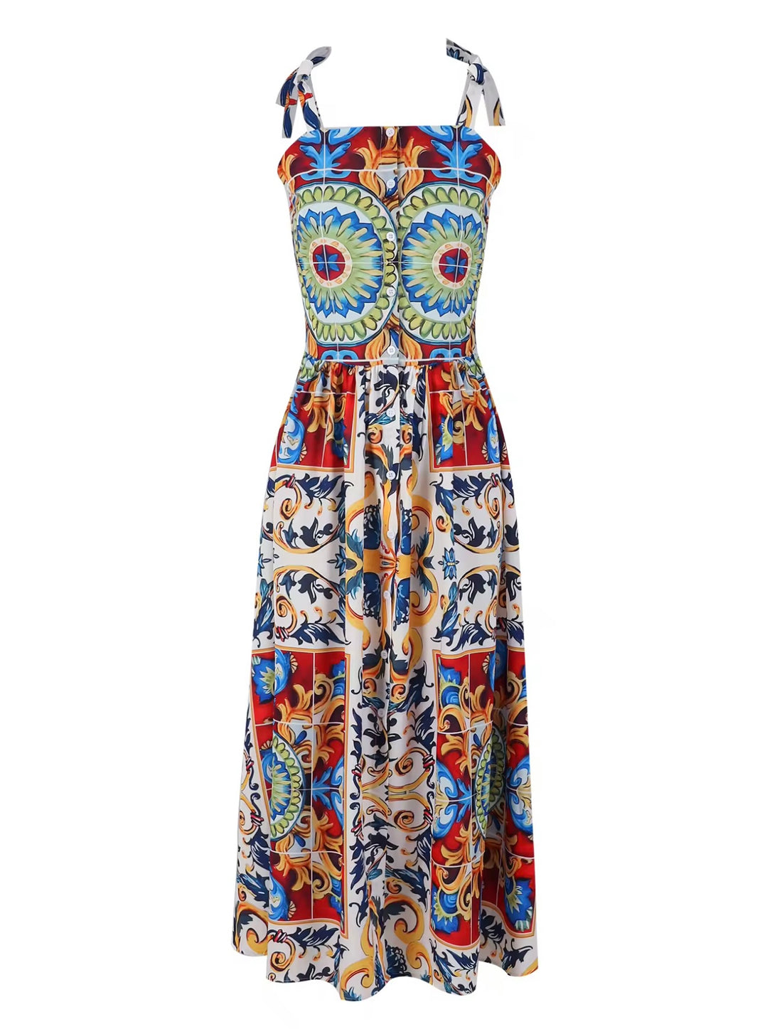 Maiolica Muse Button Maxi Dress By Dolce Vita Chic