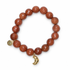 Goldstone with Croissant Pendant - Oriana LaMarca Designs