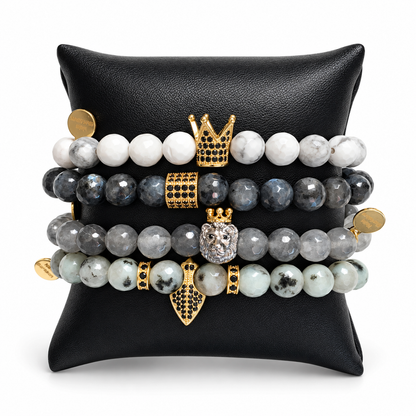 Mens "Loyalty" Arm Party on white studio background