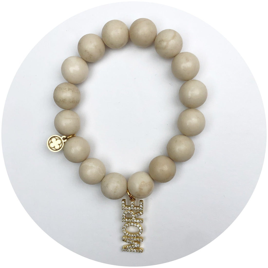 Sand Riverstone with More Pendant