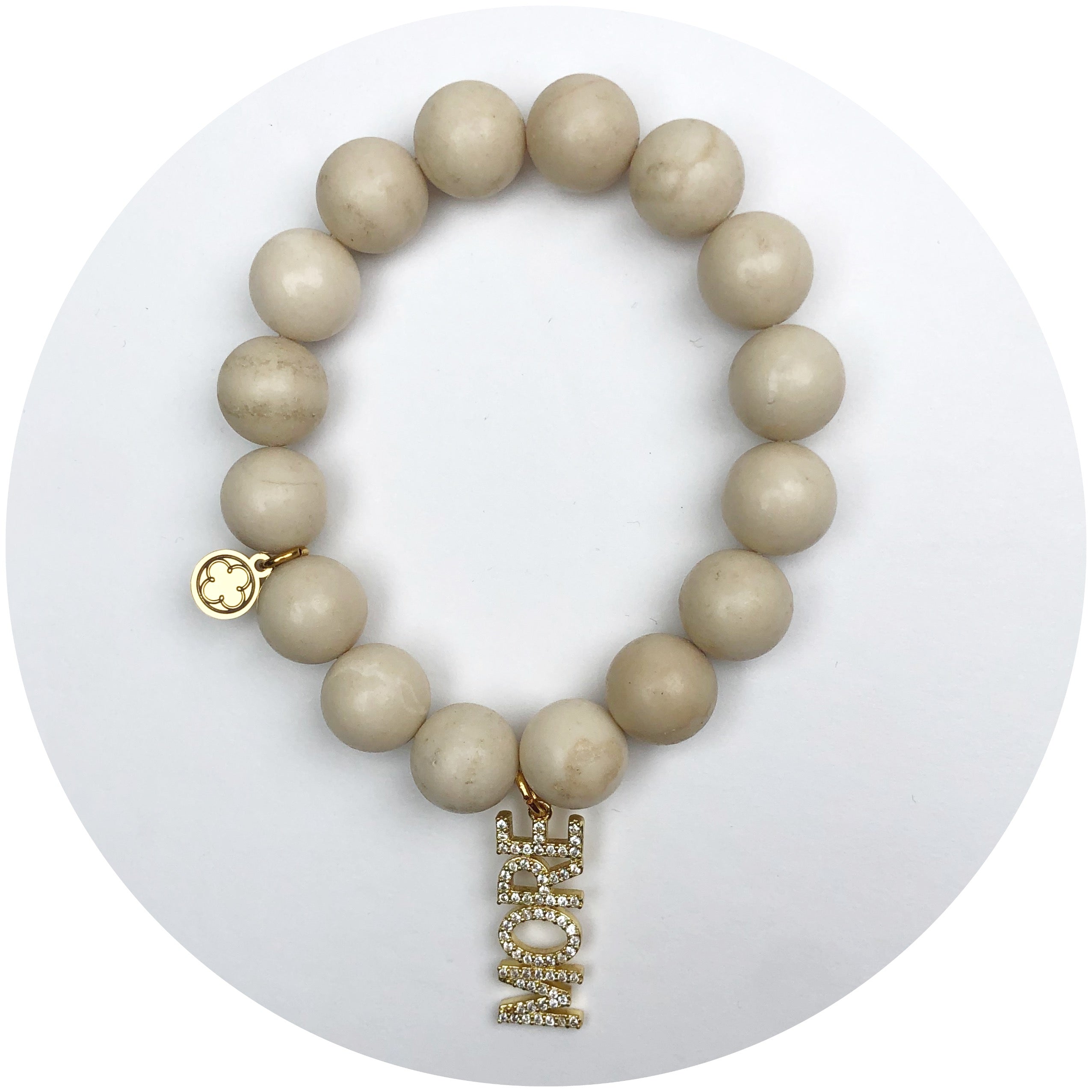 Sand Riverstone with More Pendant