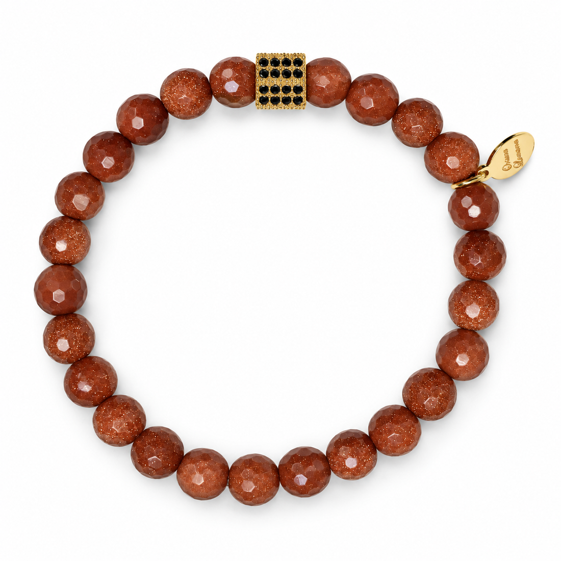 Mens Goldstone with Pavè Oro Crest on white studio background