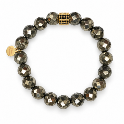 Mens Pyrite with Pavè Oro Crest on white studio background