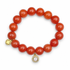Fire Jade with Pavé Opal Round Pendant - Oriana LaMarca Designs