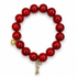 Red Howlite with Pavé "Love" Pendant - Oriana LaMarca Designs