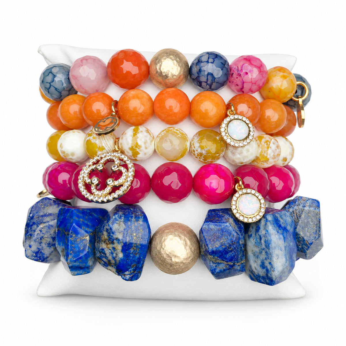 Happy Spring Armparty on white studio background
