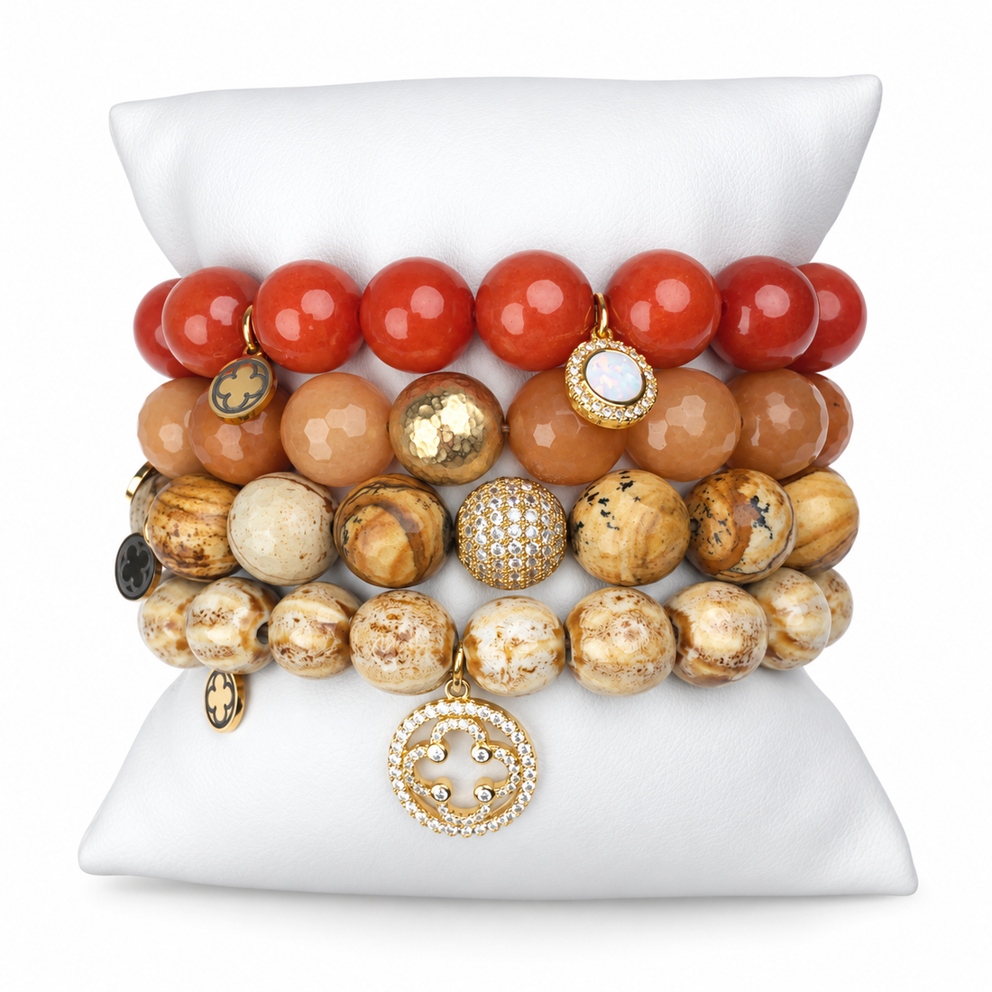 Sandstone Armparty on white studio background