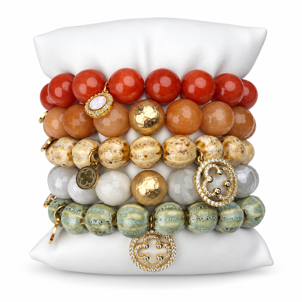 Amber Glow Armparty on white studio background